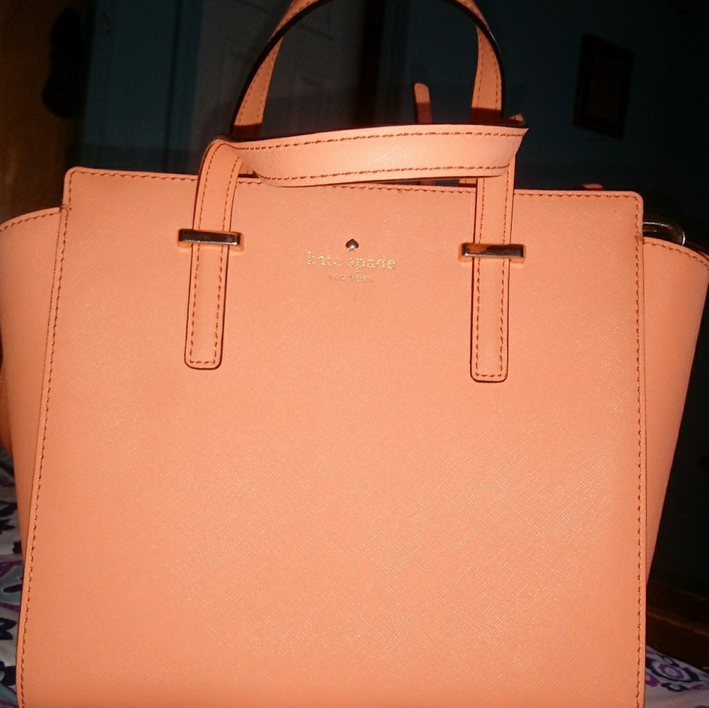 Kate Spade peach handbag